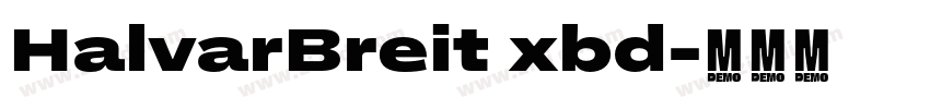 HalvarBreit xbd字体转换
